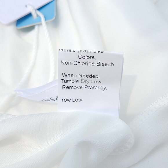 ROMANTIC CUPSHE White Lace Embroidery V-Neck Mini Dress Women's XXL/24/26 BNWT - Picture 9 of 13